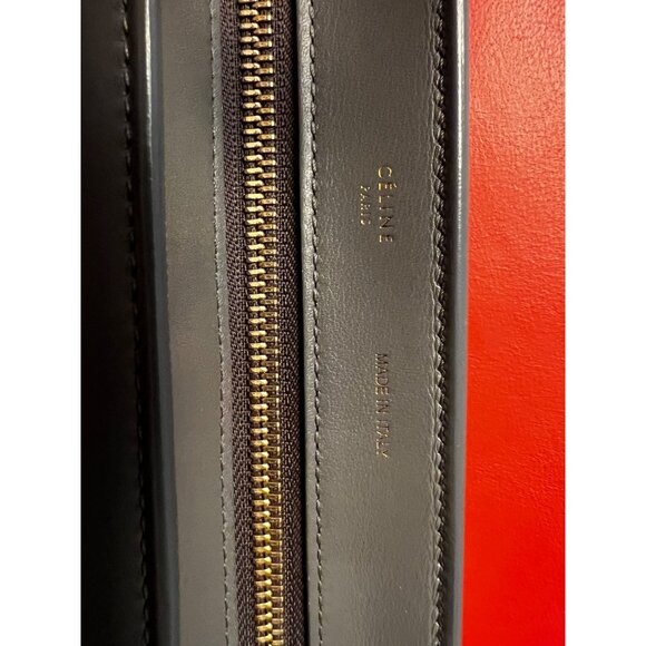 Céline Trapeze Two-Way Bag Tricolor Leather & Suede Handbag - Picture 6 of 16